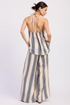 The Harbor Stripe Wide-Leg Pants
