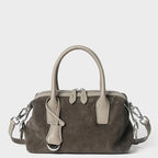 Cedar Suede Boston Bag