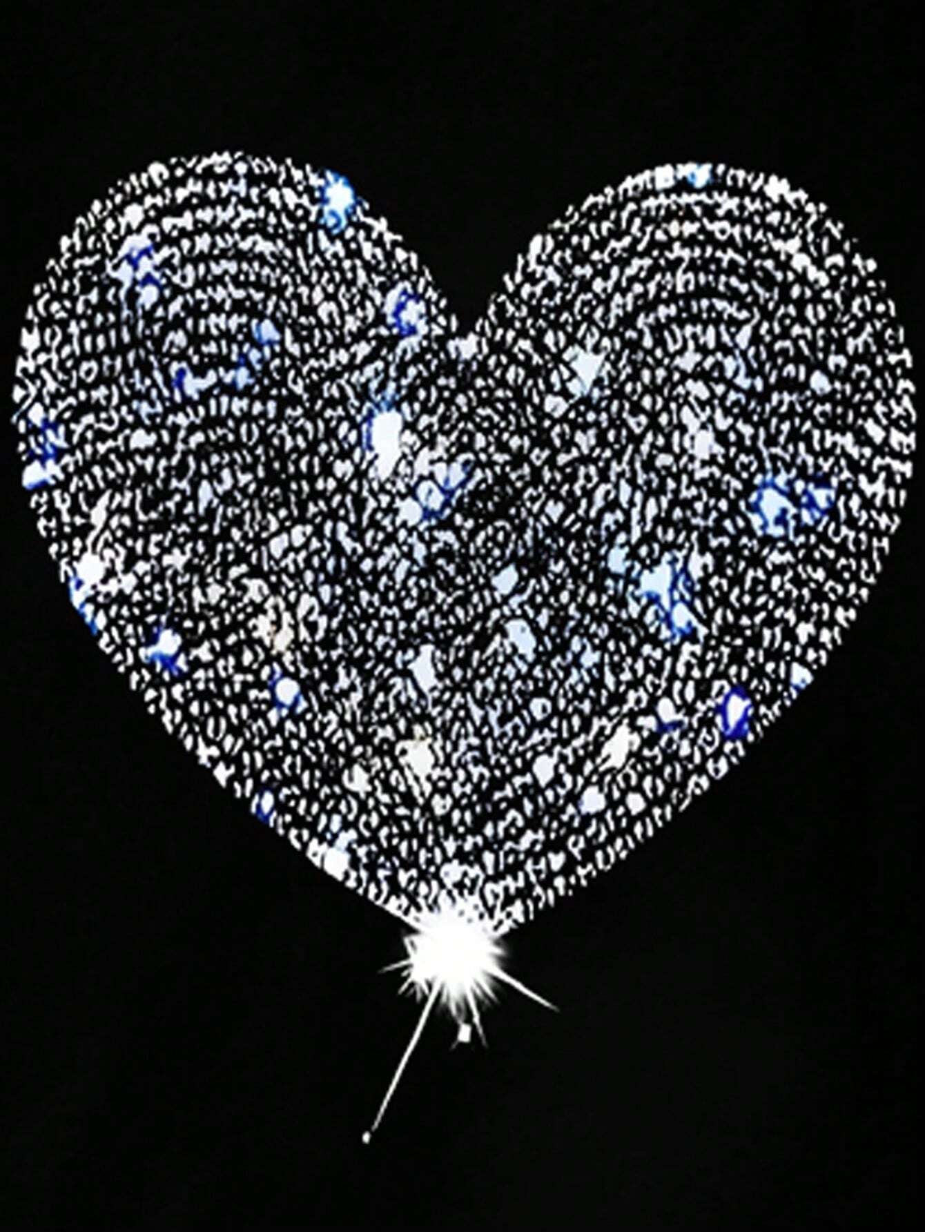Heart Graphic Round Neck T-Shirt
