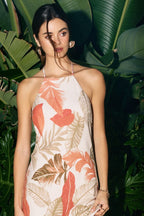 Blush Island Halter Maxi Dress