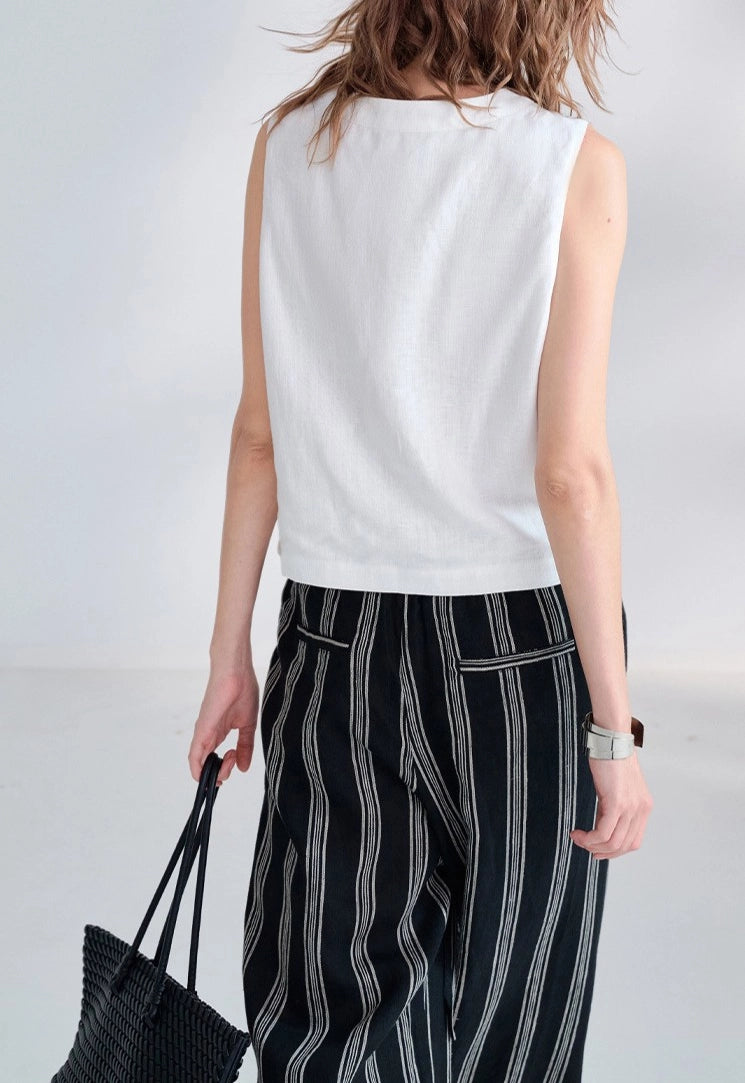 Fern Linen Vest
