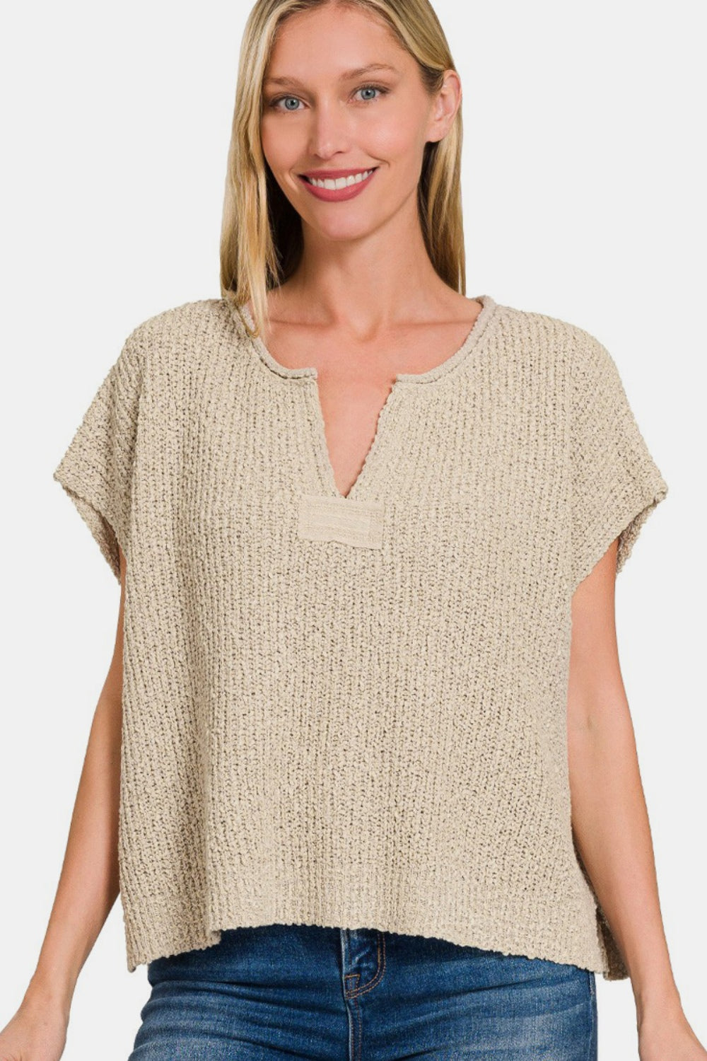 Zenana Side Slit Sweater
