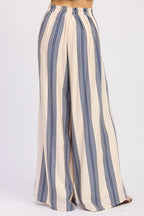 The Harbor Stripe Wide-Leg Pants