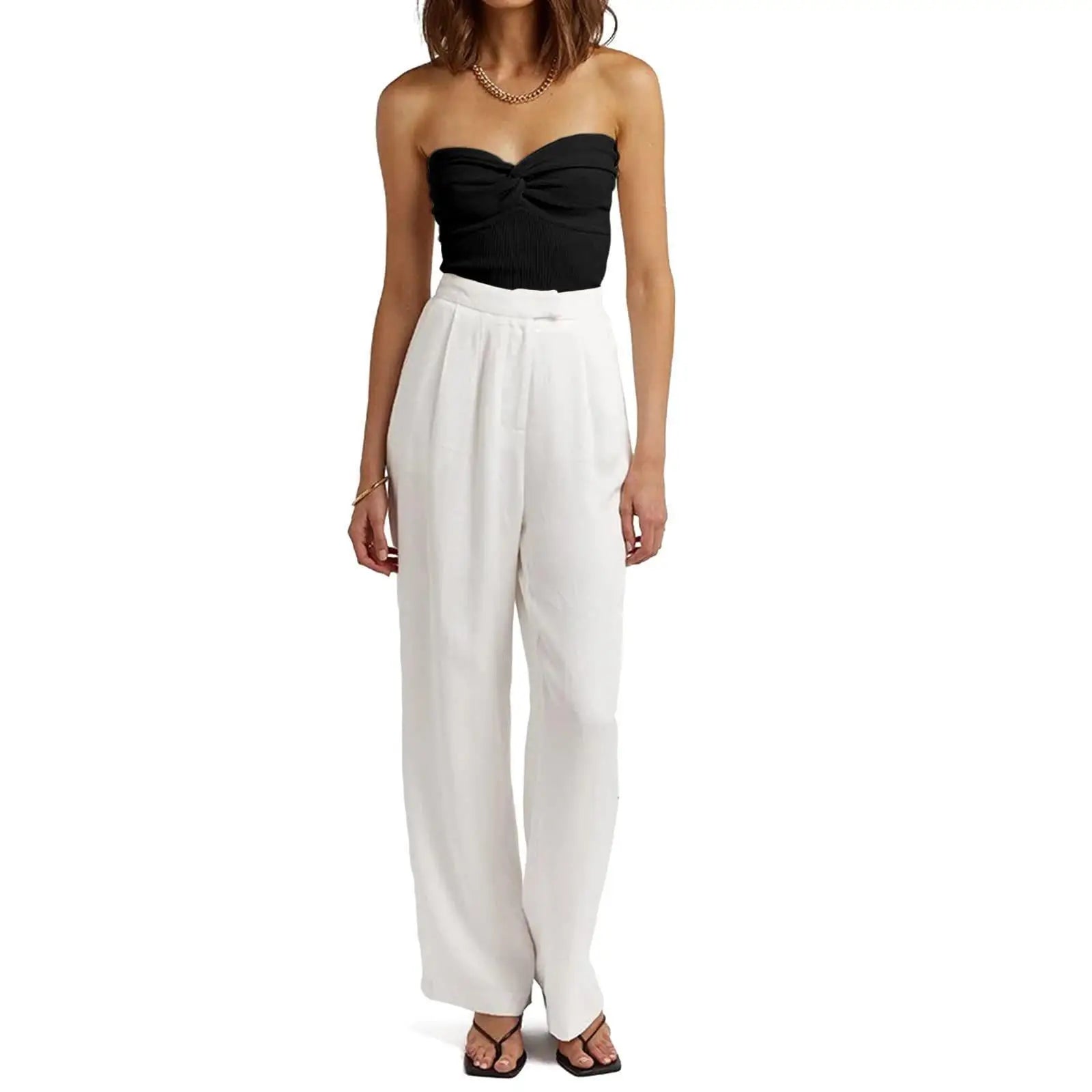 Cozy Tease Top- Backless Strapless Twisted Knit