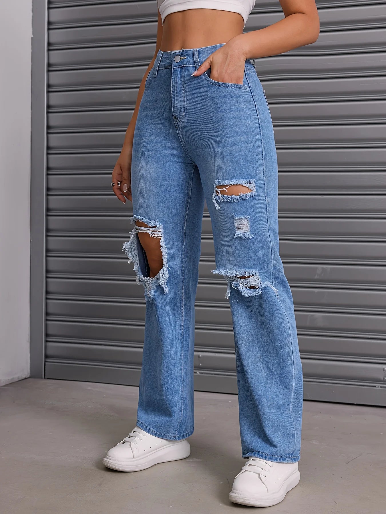Ocean Breeze Baggy Jeans