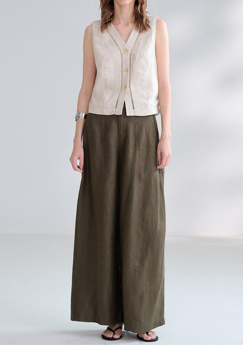 Fern Linen Vest