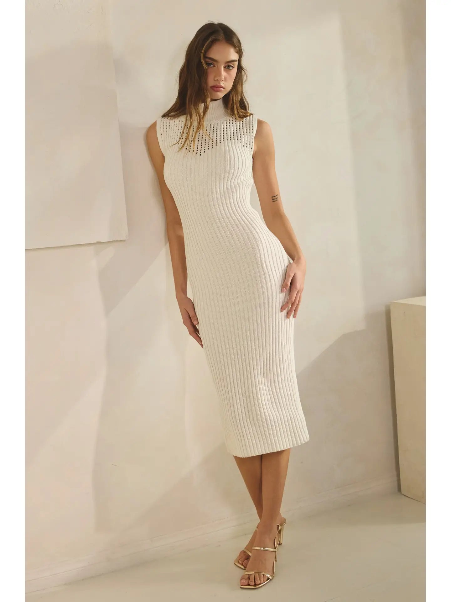 Willow Chenille Knit Midi Dress